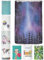 arteneur® Rideau de douche, anti-moisissure, motif galaxie, 120 x 200 cm, recyclé, Oeko-Tex Standard 100, ourlet lesté, opaque, étanche, lavable, 8 anneaux