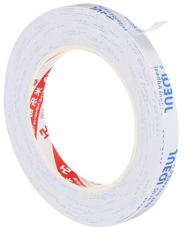 PATIKIL 5m/16.4ft Sealing Foam Tape, 10mm Wide 1mm Thick Single Sided Weather Stripping Door Furniture Seal Strip for Window Pipes Insulation, White