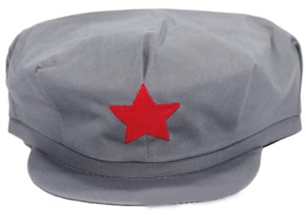 THINCAN Chinesischer Hut, Vintage-Hut, auffälliger fünfzackiger Sternhut für modebewusste Personen und Vintage-Themen-Events