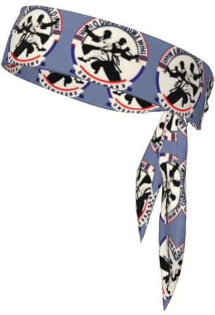 Bandeaux à nouer avec motif taekwondo pour homme et femme, bandana réglable, bandeau pour cheveux pour le sport