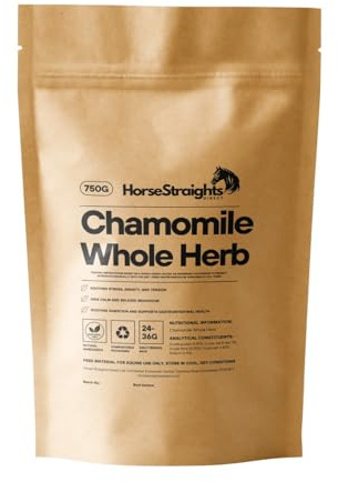 Chamomile Whole Herb for Horses Calming & Digestive Support g 750g HSD Horse Straights Direct