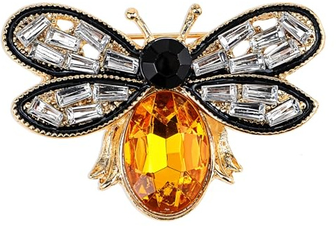 Bee Brooch Pin, Honey Bee Rhinestone Pins