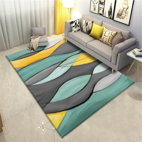300X400CM Kunsen Alfombras Salon La decoración del pasillo de seguridad del dormitorio antideslizante de la Sala de estar clásica es abstracta. Limpia Alfombras Multicolor Alfombra a la venta Alfombra