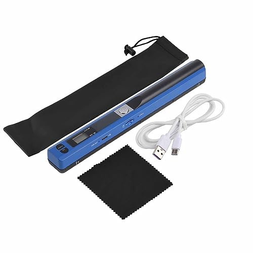 AKLOSIPY Scanner Portatif Portable Scanner à Stylet USB Scan JPG/PDF USB 2.0 e - Scanners Portables pour Documents, Scanners Portables pour, Scanner USB pour s. (Blue)