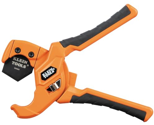 Klein Tools 50043 PEX Pipe and Tubing Cutter, 1-Inch I.D. Cutting Capacity for PEX Pipes and Soft-Shelled Tubing