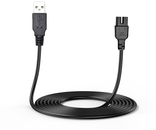 Heblumin Charging Cable Compatible with Bestway BW60327 Lay-Z-Spa Li-ion Battery Rechargeable Cordless Pool Vacuum Hot Tub Cleaner USB Power Cord Electric Mop Replacement Charger 3.3FT/1M
