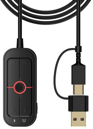Adaptateur de son USB indépendant externe avec son surround immersif pour la musique et les jeux Carte son externe