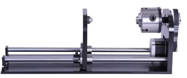 CNC-Fräser-Drehachsen-Drehvorsatz for CO2-Gravier- und Schneidemaschinen mit 80 mm Reitstock-A-Achse Für Heimwerker