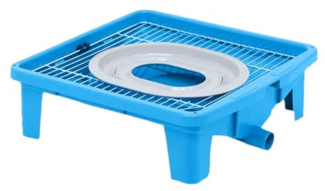 SZLIFE Toilettes pour Chien Urinoir pour Animaux Bac à Litière et Pot d'apprentissage avec Drainage Efficace et Construction Solide Adapté pour Chiens Chats, Bleu