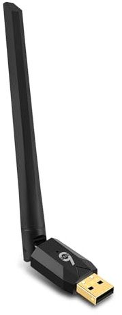 USB Bluetooth Adapter Dongle mit Hochleistungsantenne, Langstrecken Bluetooth 6.0 Adapter PC 150M für Laptop, Desktop, Tastatur, Maus, Headset, Plug & Play, Windows 11/10/8.1