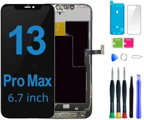 bstdianzi Pantalla de repuesto para iPhone 13 Pro Max A2643 para iPhone 13 Pro Max, pantalla LCD A2484, A2641, A2644, A2645, digitalizador de pantalla táctil 3D, pieza de reparación