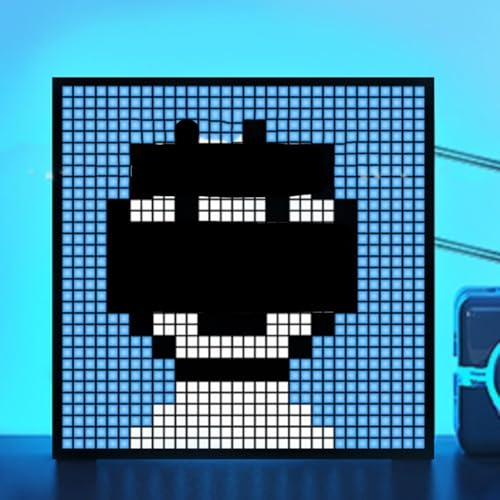 Shophubio LED-Pixel-Display-Modul, programmierbare RGB-LED für Matrix 16 x 16, 32 x 32 für Pixel-Kunstbildschirm mit App-Steuerung, DIY-Graffiti-Display-Panel, (32 x 32)