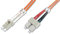 DIGITUS DK-2532-02 – Câble À Fibre Optique OM2 – 2 m – LC à SC – Câble Fibre Optique Duplex – 1 Gbit/s – MM Multimode LAN – Type De Fibre : 50/125 – Orange