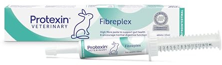 Protexin Veterinary Fibreplex for Rabbits – Probiotic & Prebiotic High-Fibre Paste – Supports Normal Digestive Function – Carrot Flavour – Syringe