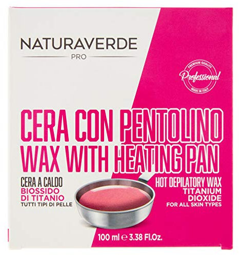 AVERDE cera pentola con cera depilatoria con biossido di titanio naturale, 2er Pack (2 x 100 ml)