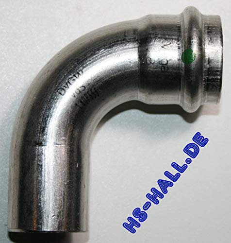 Viega 2316.1 – Kurve 90 Grad Sanpress 2316.1 Durchmesser 28 mm Edelstahl