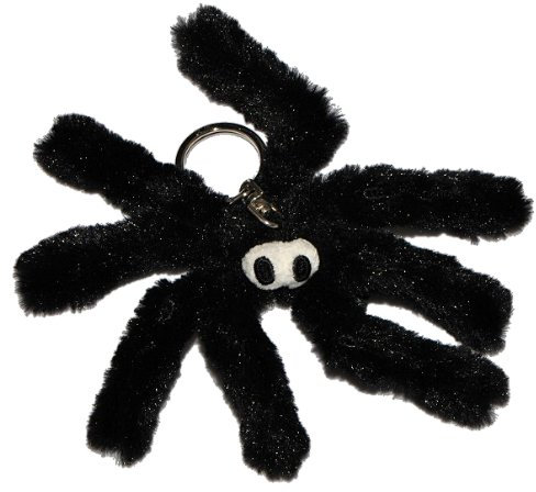 alles-meine.de GmbH Plüschtier/Schlüsselanhänger Spinne - 14 cm - Puppe Vampir Dracula Plüschspinne Weberknecht gruselig Plüsch Anhänger Gothik