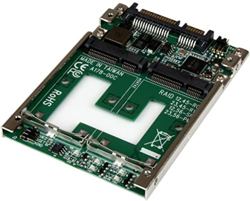 StarTech.com Adaptateur RAID 2x SSD mSATA vers SATA 2,5 (25SAT22MSAT)