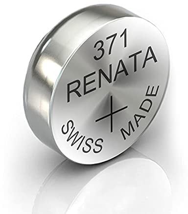 Renata / Swatch Group - Silver oxide button cell 371 RENATA 1.55V 40mAh - Blister x 10