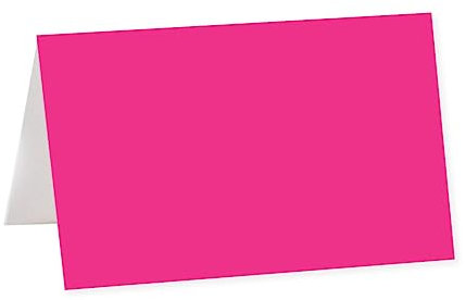 Andaz Drücken Tisch Zelt bedruckbar Tischkarte auf perforiert Blank Fuchsia