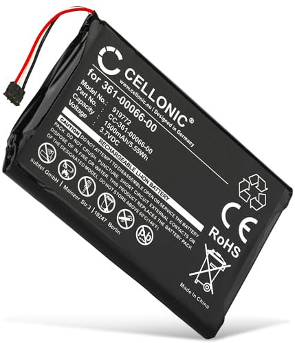 CELLONIC, Batterie GPS Compatible avec Garmin Camper 760LMT-D, Dezl 760, Camper 760 (1500mAh, 3.7V) Batterie de Remplacement 361-00066-00 361-00066-10