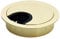 Desunia Polished Brass Metal Cable Grommet | 2 PieceinchesLock ininches Feature withinchesBrushinches Opening for Management of Office & Computer Desk Wires | 60mm (2 3/8Hole Opening | 1 Pack