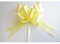 SHATCHI Large 30mm/3cm Ribbon Pull Bows for Party Wall, Gift Wraps, Christmas Trees, Wedding, Birthday Hampers Decoration Florist, Light Yellow, 10pcs
