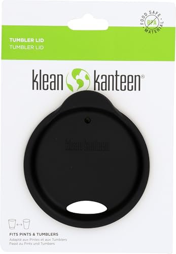 Klean Kanteen Unisex – Erwachsene Deckel Tumbler Lid für Vacuumisolierte-/Pint Cup Flaschen, schwarz, 28 x 18 x 18 cm