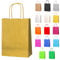 Thepaperbagstore 10 Doré Sacs-cadeaux en papier avec poignées - 18 x 22 x 8 cm - Sacs-cadeaux colorés pour fêtes d'enfants et d'adultes, anniversaires, mariages, baby showers, enterrements
