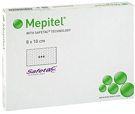 MEPITEL Silikon Netzverband 8x10 cm steril 5 St