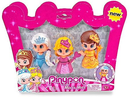 Pinypon 700014094 Princesas, Purpurina, Pack de 3