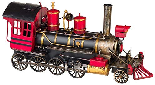 aubaho Modelllok Lokomotive Modellzug Zug Eisenbahn Lok Blech Nostalgie Antik-Stil 41cm
