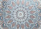 decomonkey Fototapete Mandala Orient 300x210 cm XLTapete Fototapeten Vlies Tapeten Vliestapete Wandtapete moderne Wandbild Wand Schlafzimmer Wohnzimmer Zen Ornament Holz braun blau