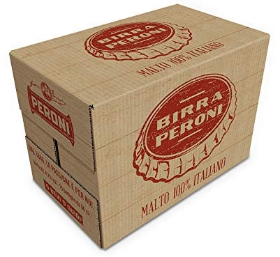 x12 Birra Peroni Italienisches Lagerbier 66cl in Glas