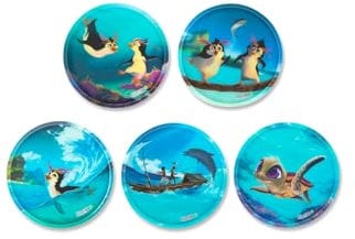 ergobag Klettie Set Motivwelt Themenwelt Klettflächen Sammelspaß Individualisierung Tropische Freunde - Türkis