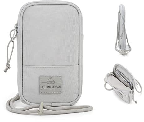 Johnny Urban Umhängetasche Herren & Damen Grau - Josh - Kleine Handytasche für Festival, Konzert & Urlaub - Handy Tasche Klein & Flach - Wasserabweisend