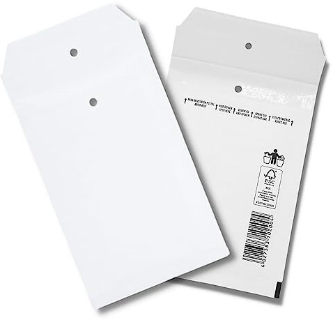 200 Stück Luftpolsterumschläge in weiss - 1/A - (120 x 175) - Luftpolstertaschen/Versandtaschen - elb-verpackungen