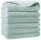 Polyte - Premium-Waschlappen aus Mikrofaser - fusselfrei - Hellgrün - 33 x 33 cm - 6 Stück