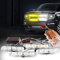yifengshun 4 in 1 LED Beacon Light DC12V Wireless Remote Control Strobe Lights DRL Flashing Magnetic Emergency Warning Lights for Auto Vehicle (Amber & White)