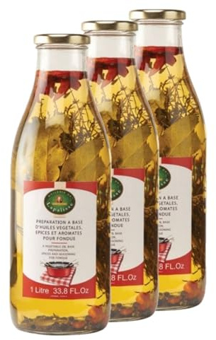Lot 3x Huile spéciale Fondue - Lapalisse - bouteille 1L