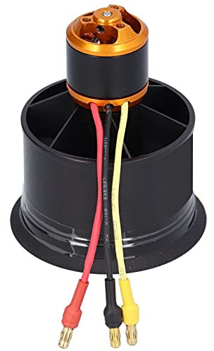 RC Ducted Fan, 50mm RC Electric Ducted Fan 12 Blades Ducted Fan with Brushless Motor for RC Planes(ounter Clockwise 5000V)