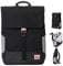 Johnny Urban Laptop Rucksack Damen & Herren Schwarz - Mika - Moderner Notebook Backpack für Schule, Uni, Fahrrad - 14L - Stylischer Backpack - Wasserabweisend