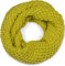 styleBREAKER Unisex Strick Loopschal grob gestrickt, Uni Schlauchschal, Winter Strickschal, Grobstrick Schal 01018157, Farbe:Limettengrün