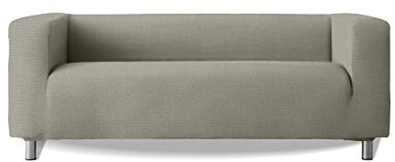 Milica Sofabezug MODUSll Klippan Arms Sofa Hochelastischer Stoff Soft New York - Farbe 21 Hellgrau