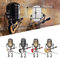 Goniome Vintage Microphone Robot Desk Lamp,Metal Microphone Robot Lamp with Mini Guitar 450g,Robot Touch Dimmer Lamp,Vintage Light Home Decor Nightstand Desk Lamp for Bedroom,Bar,Restaurant (Red)