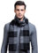TRABIG Winterschal Weiches Warmes Kaschmir, Winter Schal Herren Langer Herrenschal Karierter, Strick Männerschal Classic und Elegant Plaid Männer