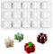 15 Cavidades 3D Cube Vela Moldes, DIY 3D Cubo de Silicona Molde, Molde para Mousse, Fácil de Desmoldar para Hacer Velas Perfumadas, Chocolate, Fondant, Helado
