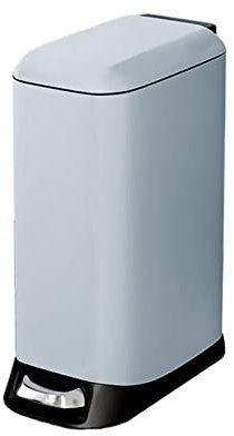 TOMYEUS Abfalleimer 20L Haushalts-Edelstahl-Fußbetriebener Mülleimer mit großem Fassungsvermögen, Küche, Wohnzimmer, Toilette, Lücke, schmaler Mülleimer Mülleimer (Color : Blue)
