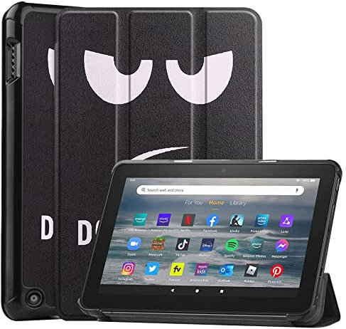 YBROY Cover per Amazon Fire HD 7 2022 Tablet, con Auto Sveglia/Sonno, Funzione Stand, Chiusura Magnetica, Ultra Sottile Case Custodia per Amazon Fire HD 7 2022.(Grandi Occhi)