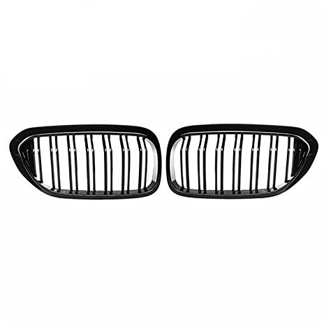 QLASIC Auto Kühlergrill Für BM&W 5er G30 G31 G38 2017-2020 Glänzend Schwarz Grills 2 STÜCKE Auto Frontgrill Stoßstange Nierengrill